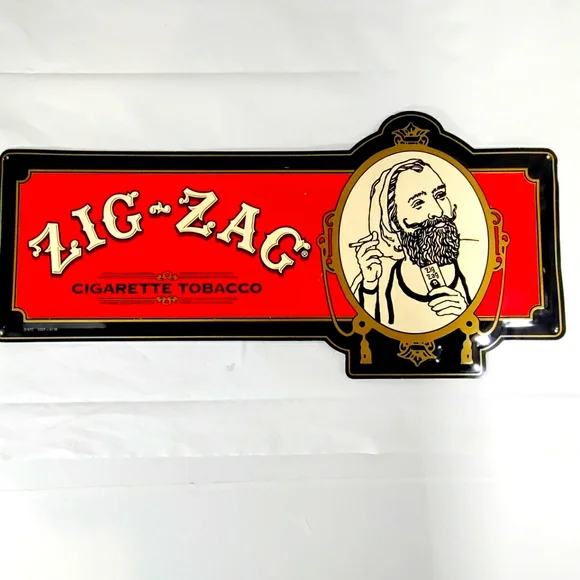 Zig Zag | Wall Decor | Vintage Zig Zag Man Cigarette Tobacco
